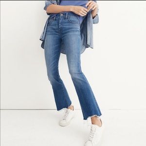 *MADEWELL* Cali Demi Boot Jeans w/ Chewed Hem